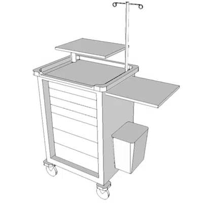 afbeelding voor E0954 - Cart, Emergency, Mobile