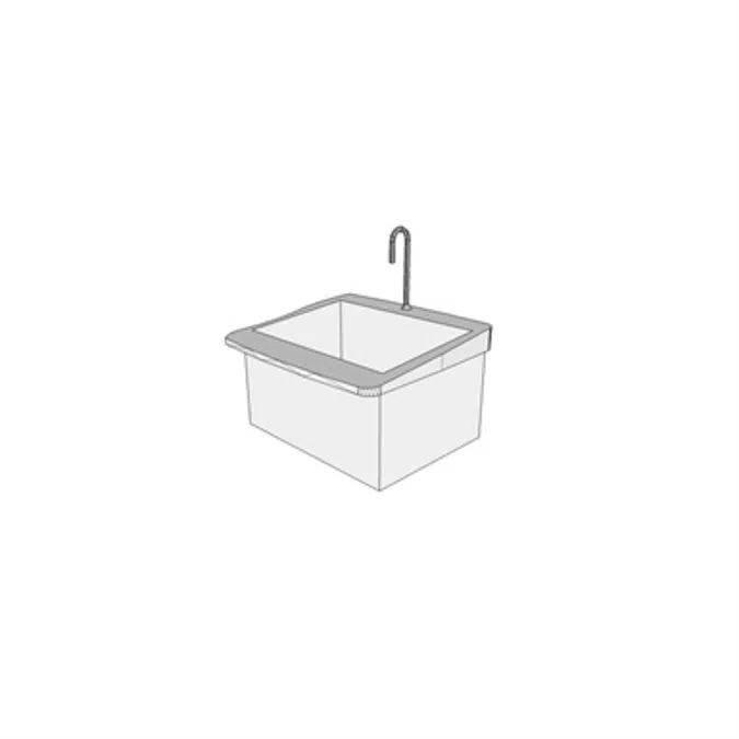 P6900 - Sink, Surgeon&#39;s Scrub, Vitreous China