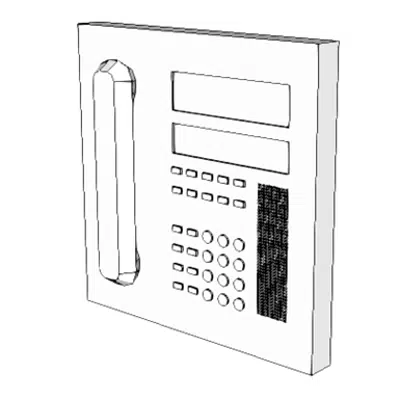 A1014 - Telephone, Wall Mounted, 1 Line, With Speaker图像