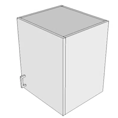 Image for X1040 - Cabinet, Wall Hung, 1-2 Door, 3 Shelves, 22x18x21