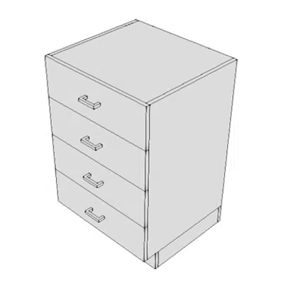 billede til C02D0 - Cabinet, U/C/B, 4 Drawer