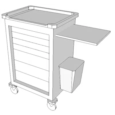 imagen para E0957 - Cart, Medication, Mobile