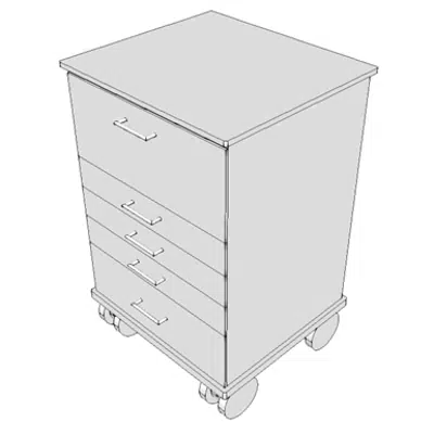 Image pour D2520 - Cabinet, Mobile, Storage/Assistant, Dental