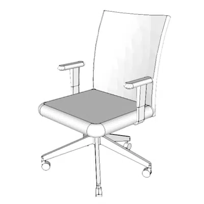 F0300 - Chair, Task, Swivel, With Arms için görüntü