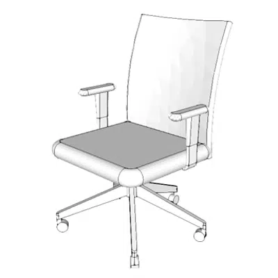 F0300 - Chair, Task, Swivel, With Arms 이미지