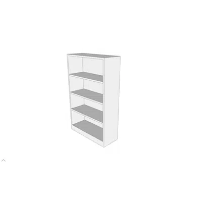 billede til F0120 - Bookcase, Executive, 3 Shelf, Wood