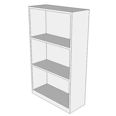 afbeelding voor F0110 - Bookcase, 3 Shelf