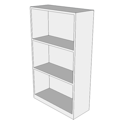 imagem para F0110 - Bookcase, 3 Shelf
