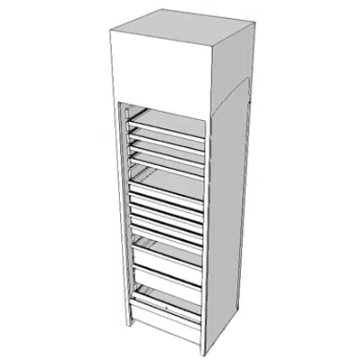 bild för E0912 - Locker, Supply, Med Surg, Wall Mtd
