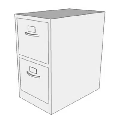 Image for F0410 - Cabinet, Filing, Half Height, 2 Drawer