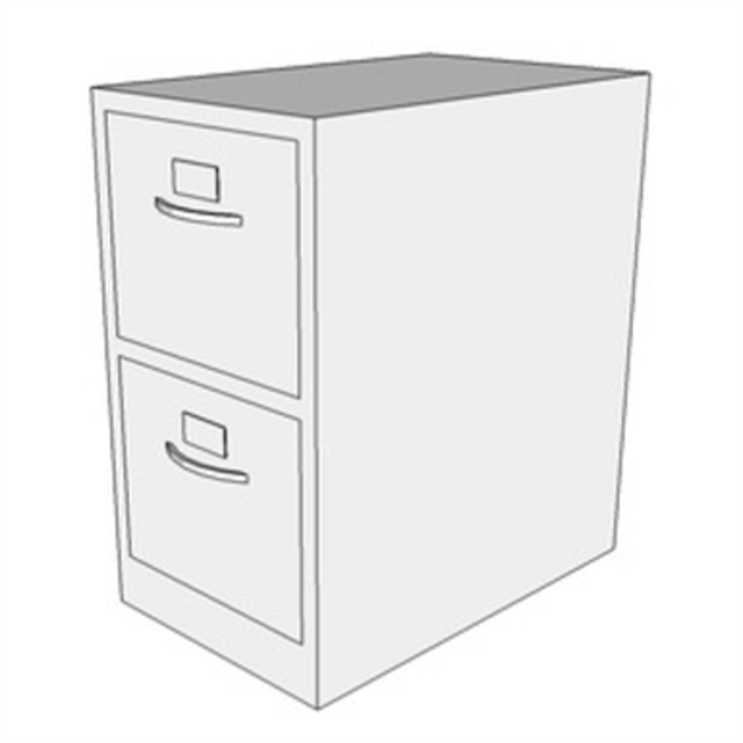 Bim Objects Free F0410 Filing Half Height 2 Drawer Bimobject