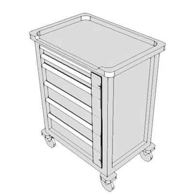 Image pour E0948 - Cart, General Storage, Mobile