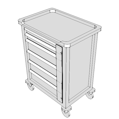 Image for E0948 - Cart, General Storage, Mobile