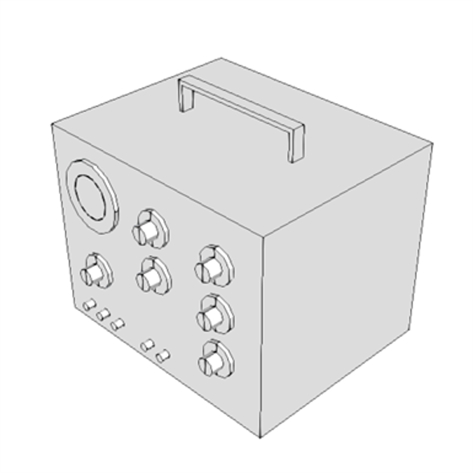 BIM objects - Free download! M0920 - Ventilator, High Frequency ...