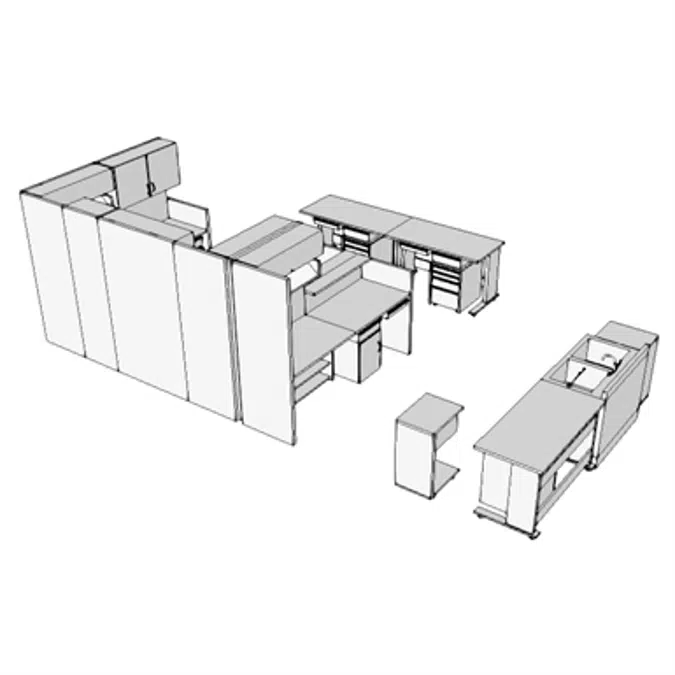 E0583 - Workstation, Microbiology Lab, Small