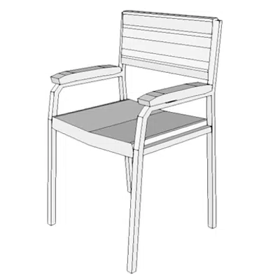 Image for F0205 - Chair, Side With Arms