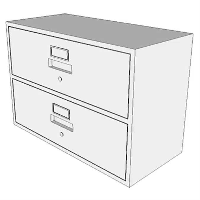 F0420 - Cabinet, Filing, Lateral, Half Height