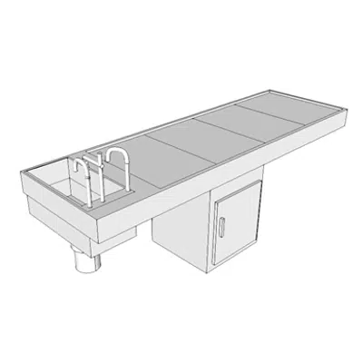 画像 L9711 - Table, Autopsy, Stationary-Fixed-Height
