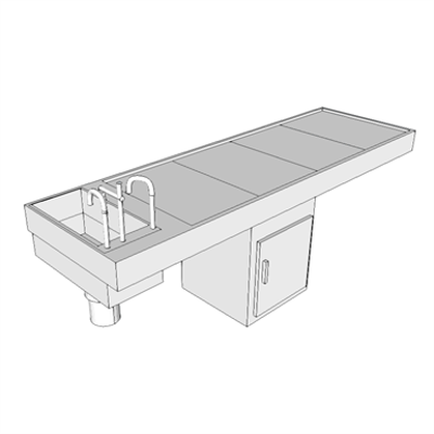 Immagine per L9711 - Table, Autopsy, Stationary-Fixed-Height