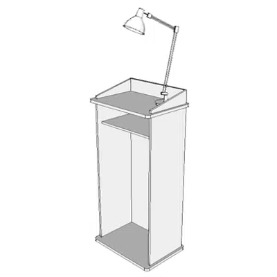 Image pour F2100 - Lectern, Mobile, With Reading Light