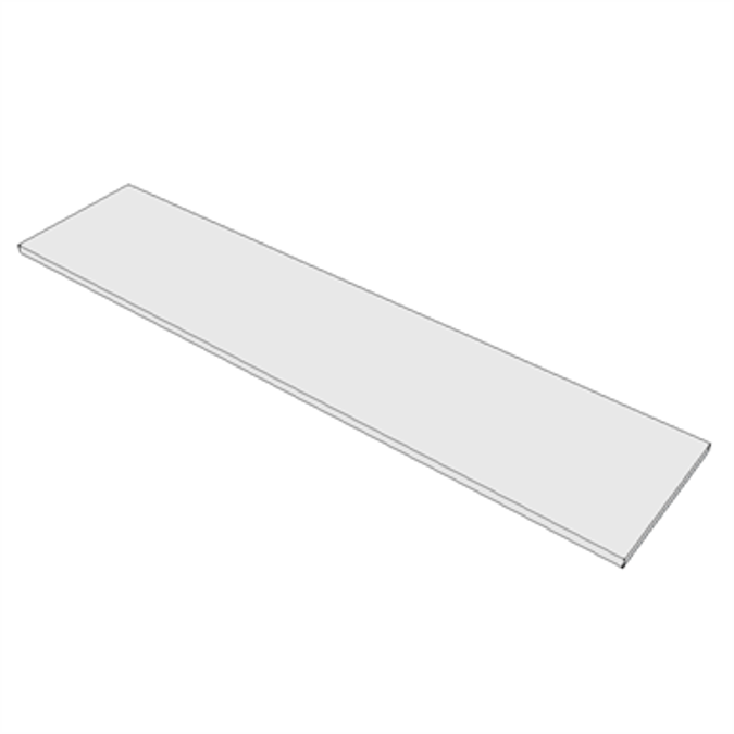 BIM objects - Free download! A5160 - Shelf, 8