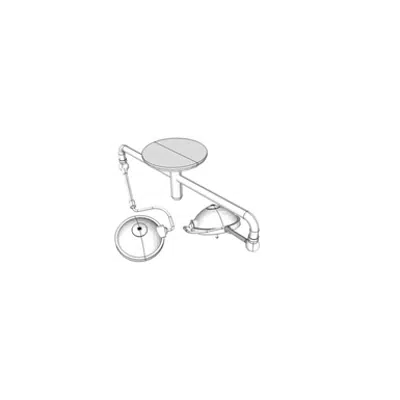 Image for M7490 - Light, Surg, Ceiling Mtd, Dual, Unequal Dia HeadS
