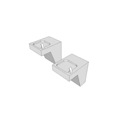 bilde for R2201 - Fountain, Water, CRS, Wall Mounted, 2 Level