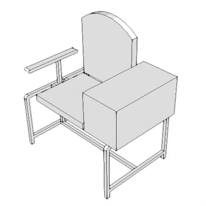 M1410 - Chair, Laboratory, Blood Drawing, w/Storage