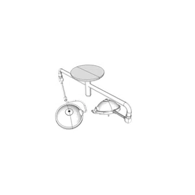 Image for M7485 - Light, Surg, Ceiling Mtd, Dual, Equal Dia Heads