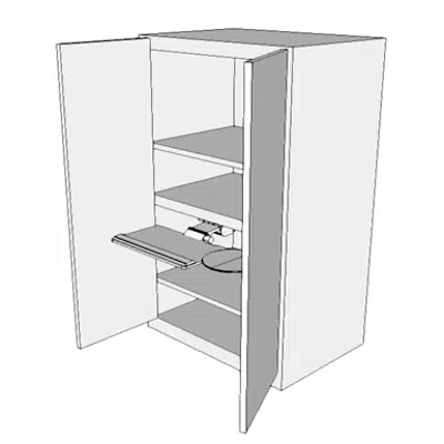 Image for F0690 - Workstation, Computer, Enclosed, With Lock