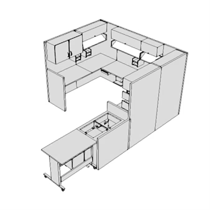 E0584 - Workstation Blood Bank/Serology Lab, Small