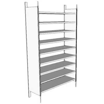 Image for E0612 - Shelf Unit, Pharmacy, Wall Mtd