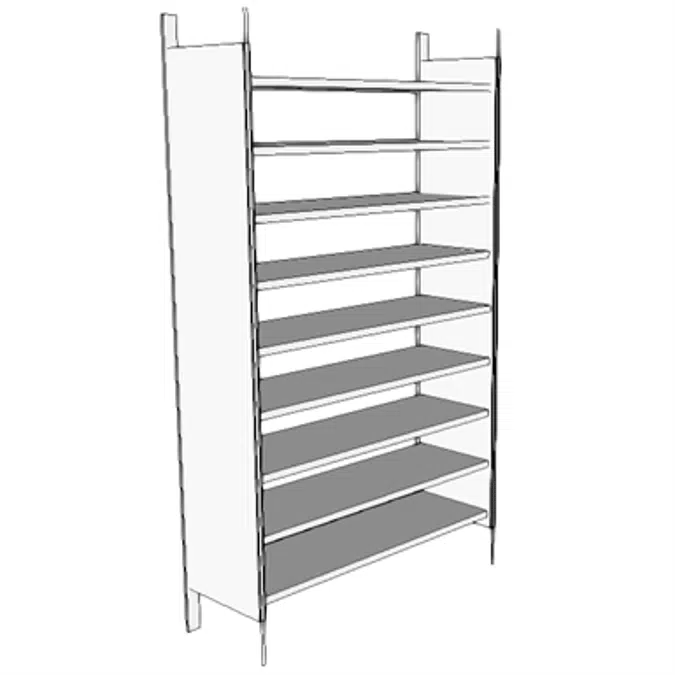 E0612 - Shelf Unit, Pharmacy, Wall Mtd