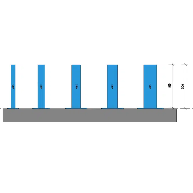 Heavy Duty Wall Mounted Cantilever Support System (1H)