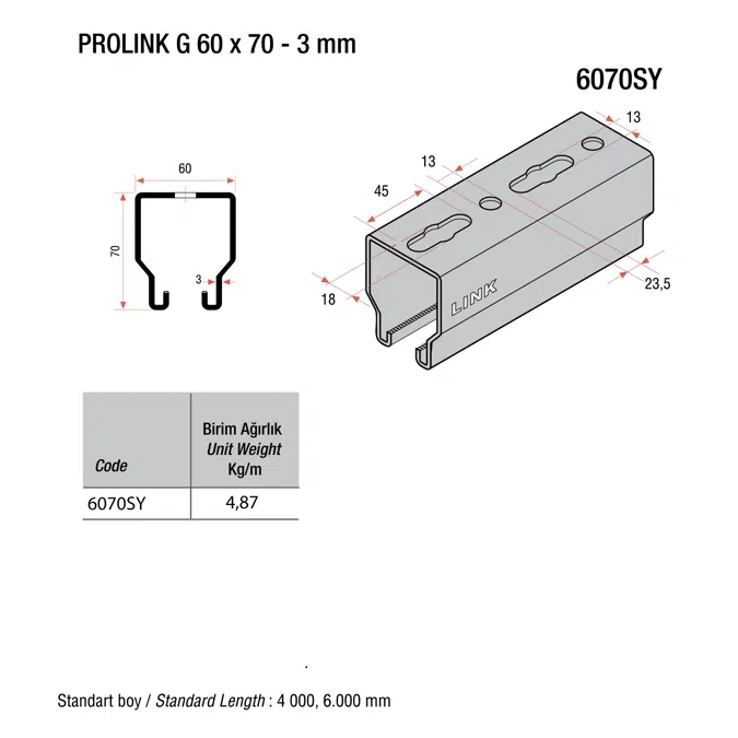 Light and Medium Duty Ceiling / Floor / Wall Mounted Support System (1V+2H)