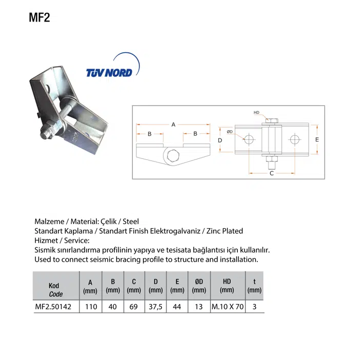 Light and Medium Duty Ceiling / Floor Mounted Support System (2V+1H+Transverse bracing)