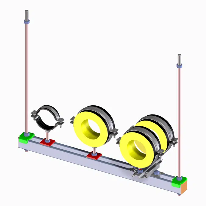 BIM objects - Free download! Light Duty Ceiling Mounted Support System ...