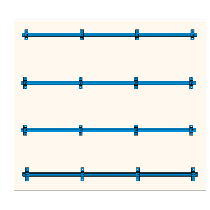 Light and Medium Duty Wall Mounted Riser Support System (1H)