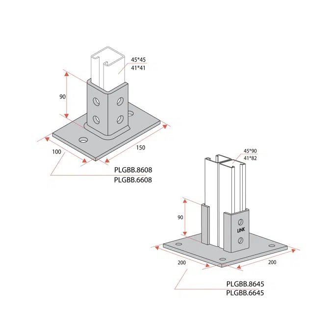 Light and Medium Duty Wall Mounted Cantilever Support System (1H+vertical bracing)