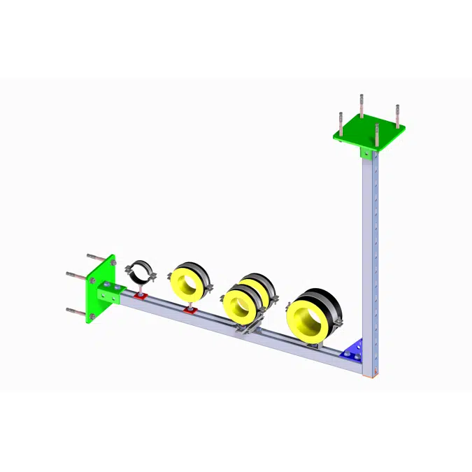 Light and Medium Duty Ceiling / Floor / Wall Mounted Support System (1V+1H)