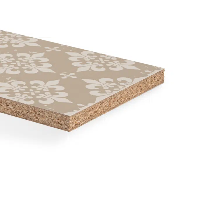 Design individualised particleboard in direct facing method 18 mm: DecoBoard Individual Motiv P2