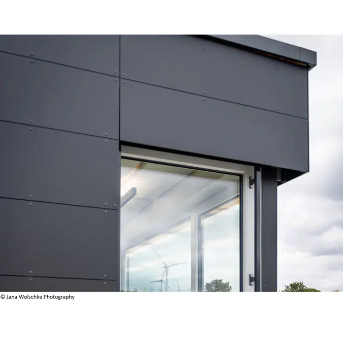 HPL facade cladding FR 12 mm: Duropal XTerior compact F – single-sided lacquering