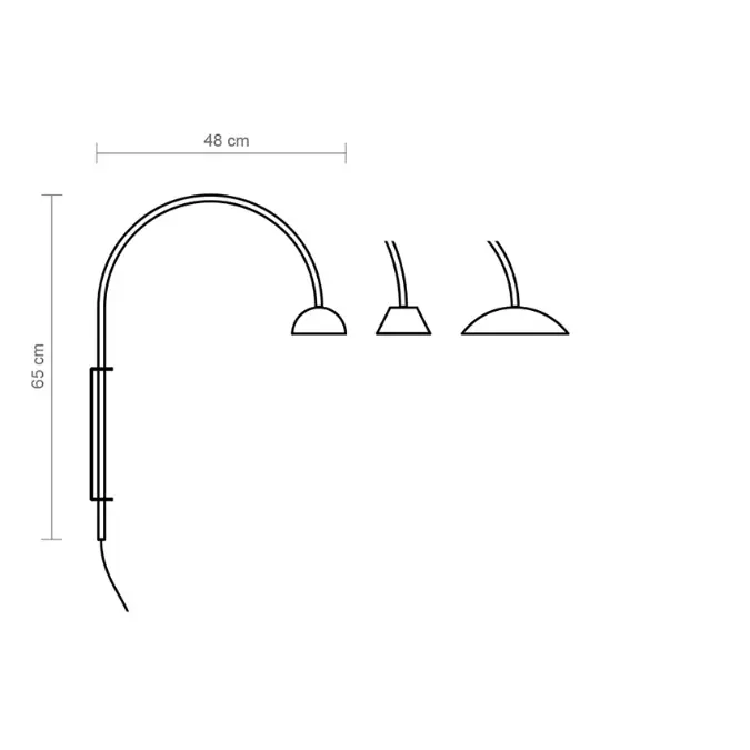 Absidiola arco wall lamp