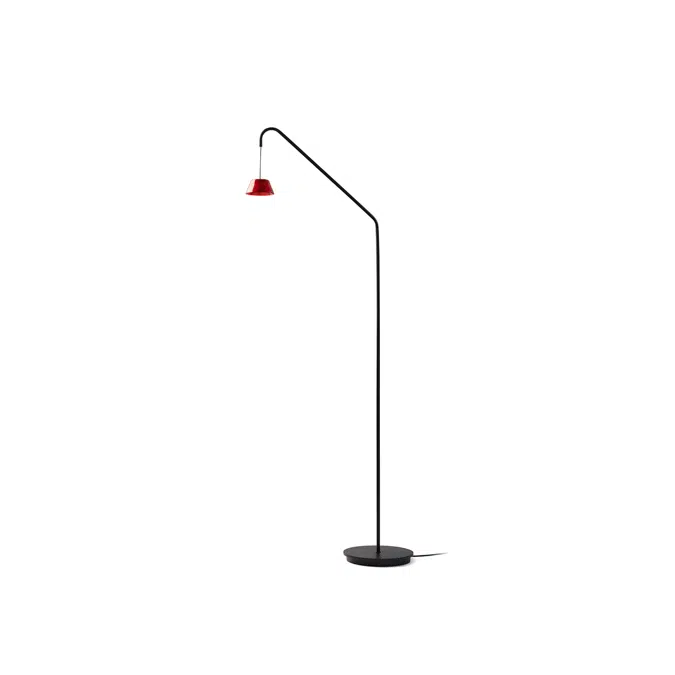 ABSIDIOLA P ARCO CONICA RED floor lamp