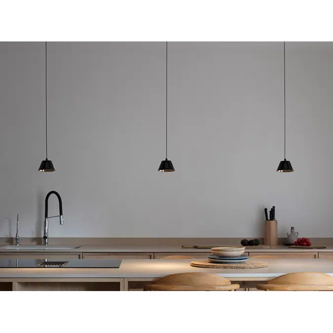 ABSIDIOLA C CONICA BEIGE pendant lamp