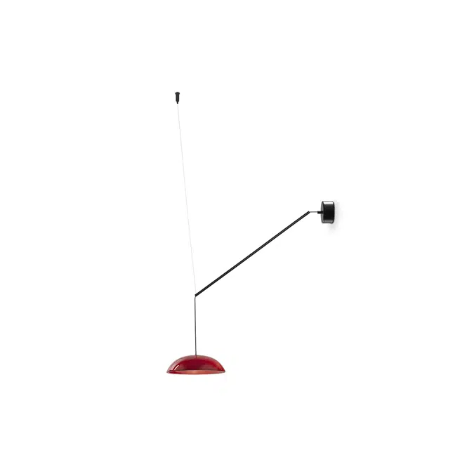 ABSIDIOLA A MOVIL PLATO RED wall lamp