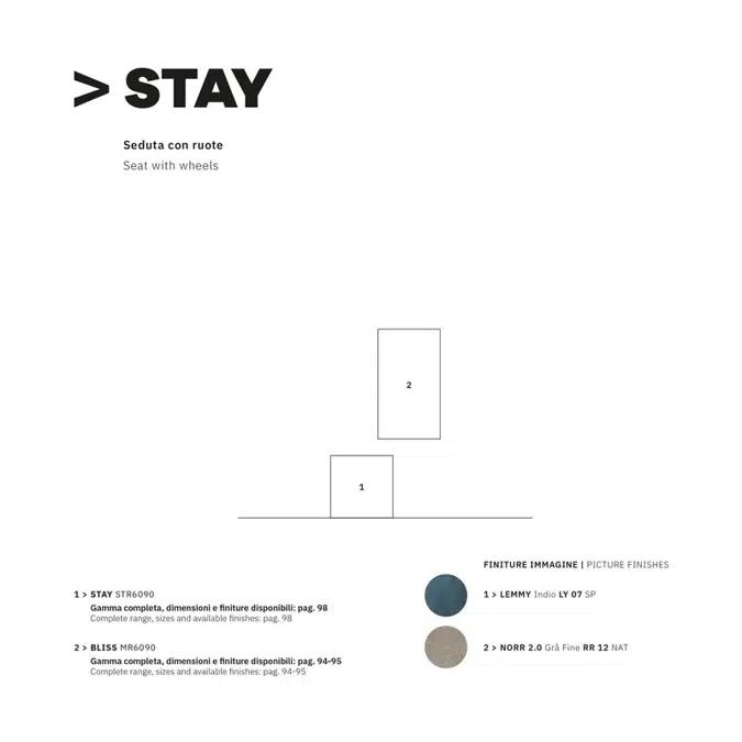 Stay-STQ60 Seduta con ruote