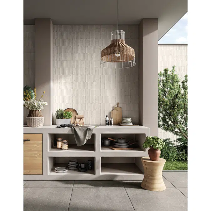 MAND - structures for wall tiles in porcelain stoneware, suitable for both indoor and outdoor spaces