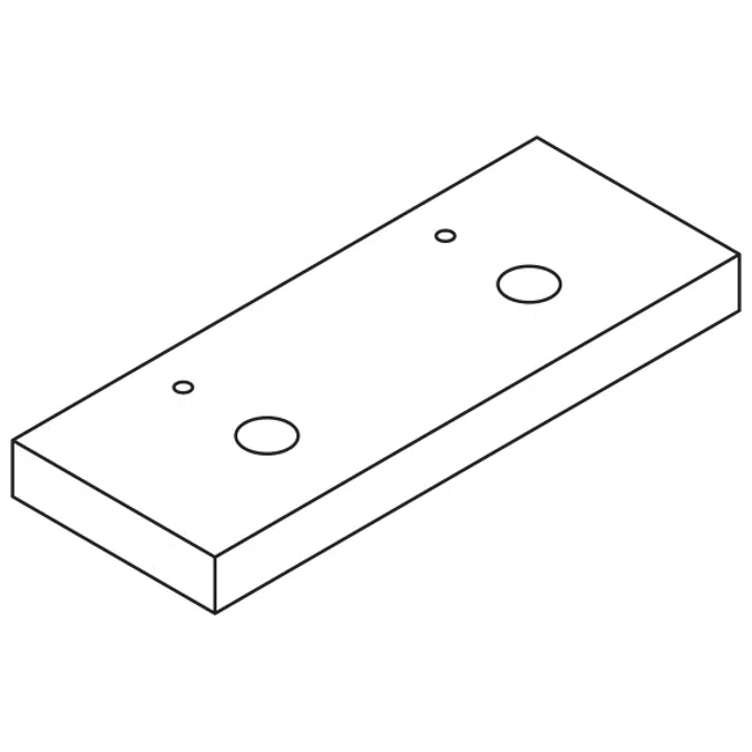 Ease ESD160 - ESD170 - ESD180 - ESD190 - ESD200 Wooden box-shaped countertop