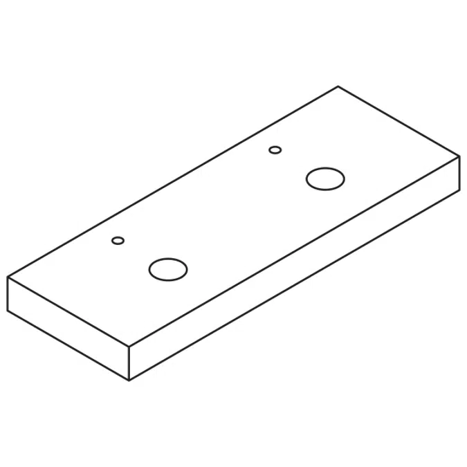 Ease ESD160 - ESD170 - ESD180 - ESD190 - ESD200 Wooden box-shaped countertop